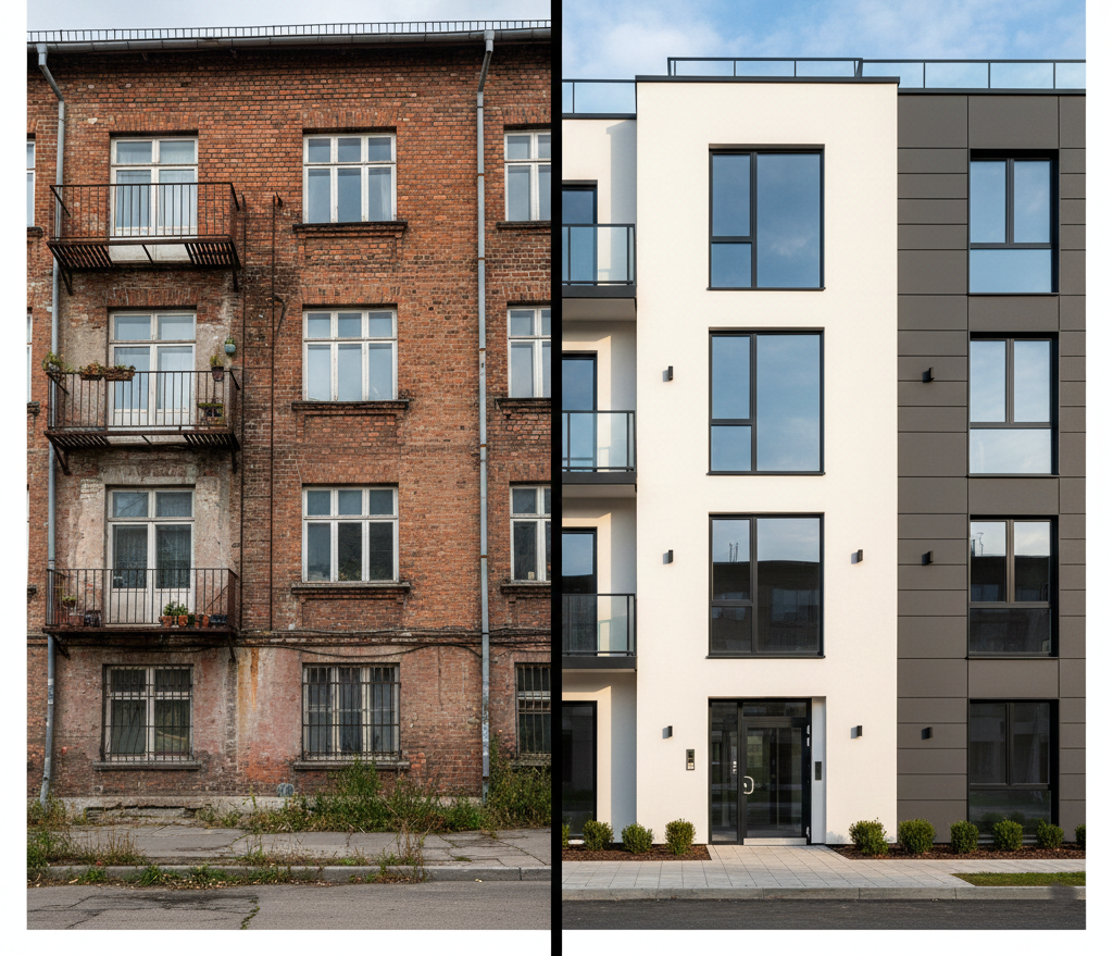 Fassade nach Sanierung