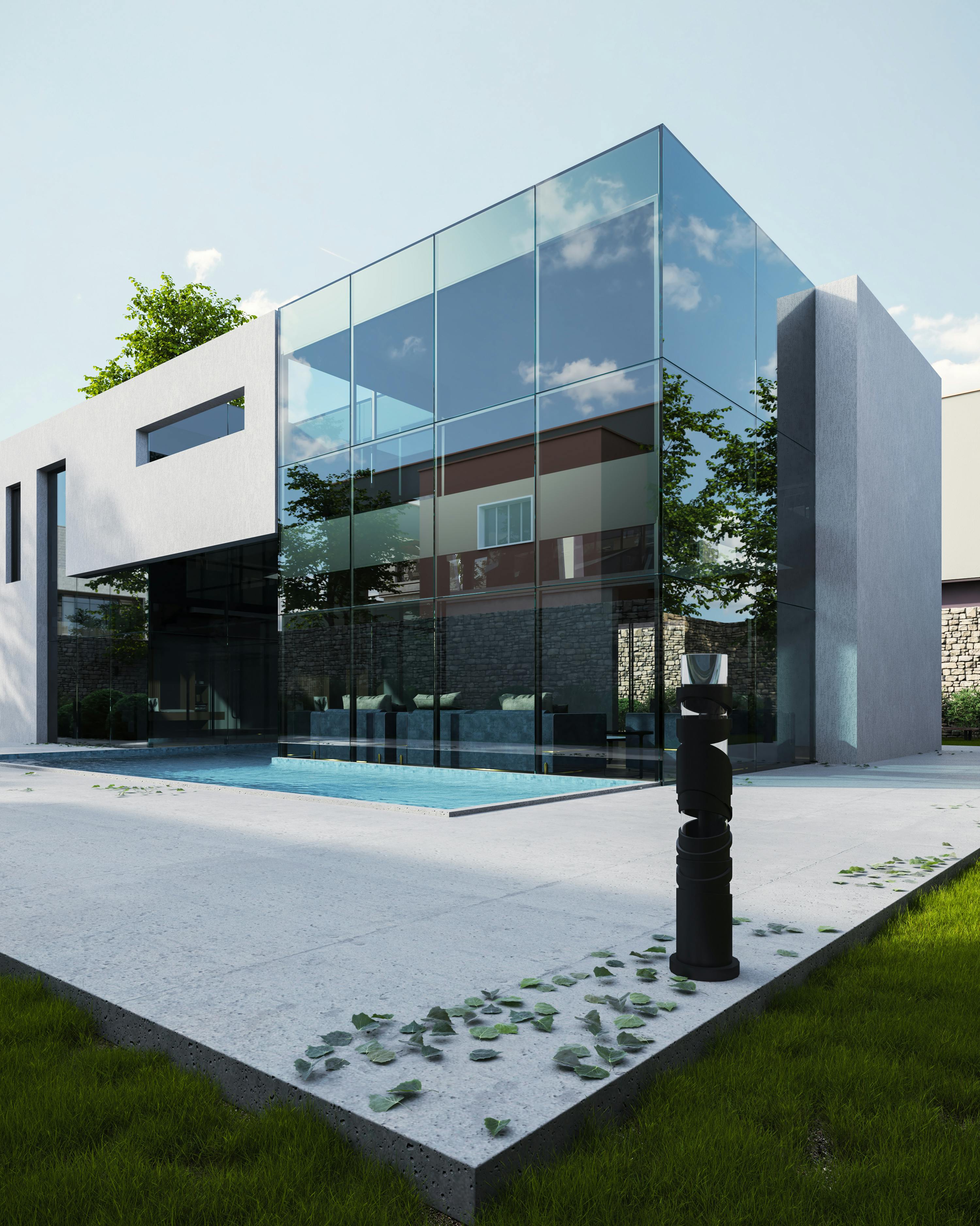 Modern Villa Construction Site